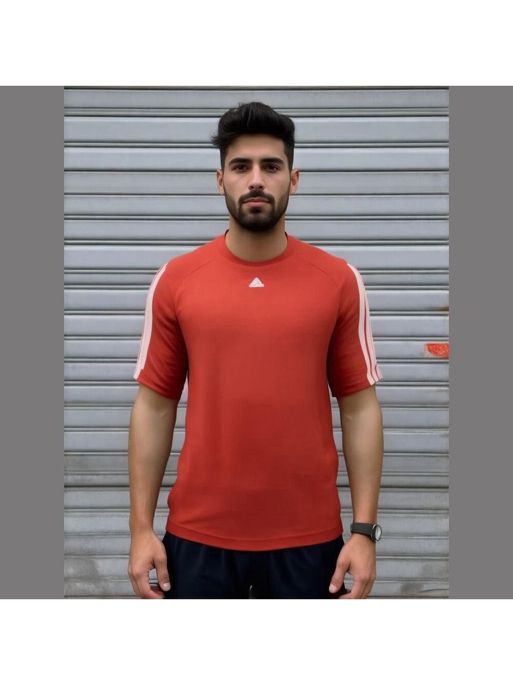 Adidas Men's Red Short Sleeve Shirt XL